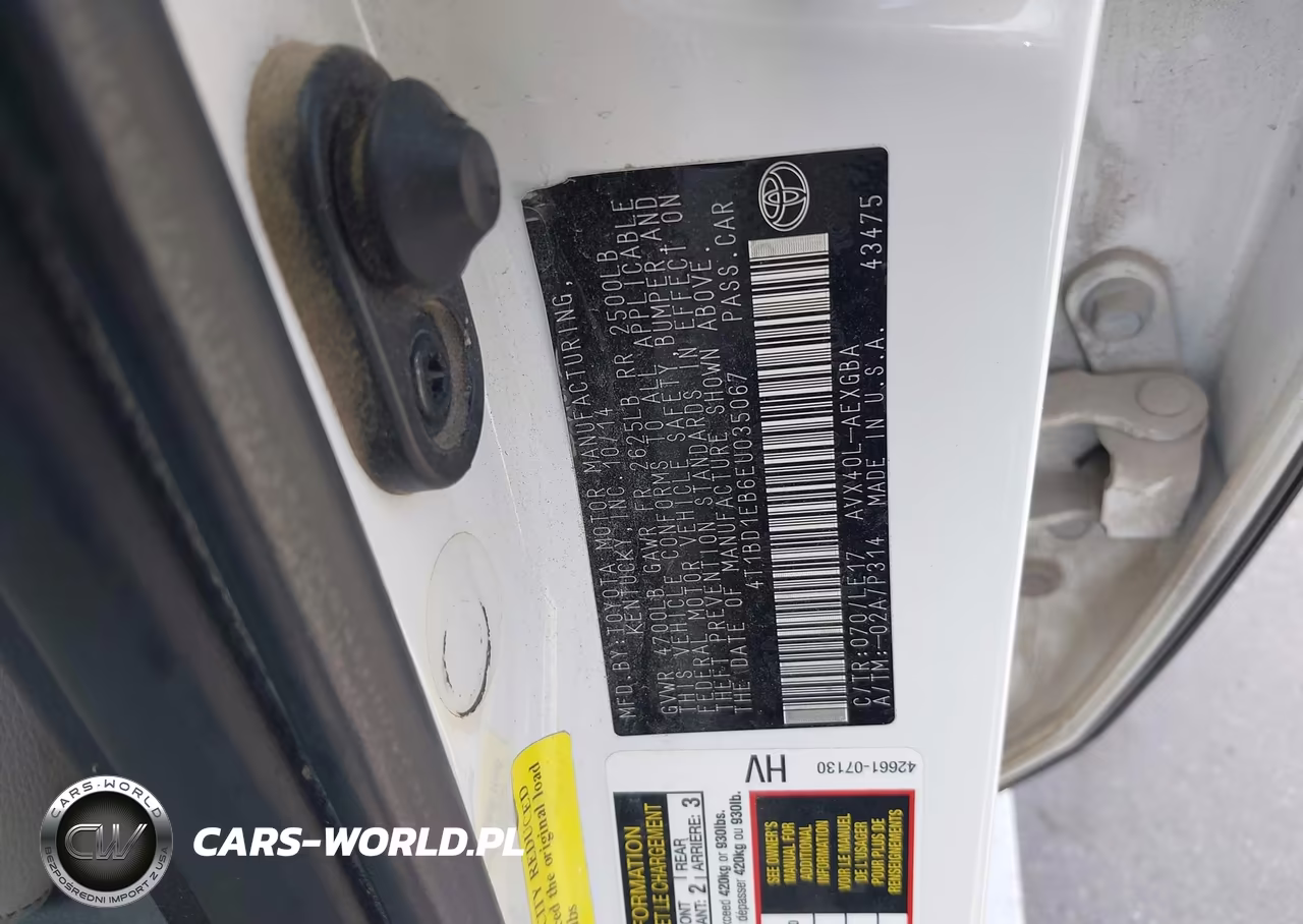 2014 Toyota Avalon Hybrid Xle Touring VIN:4T1BD1EB6EU035067 - 9