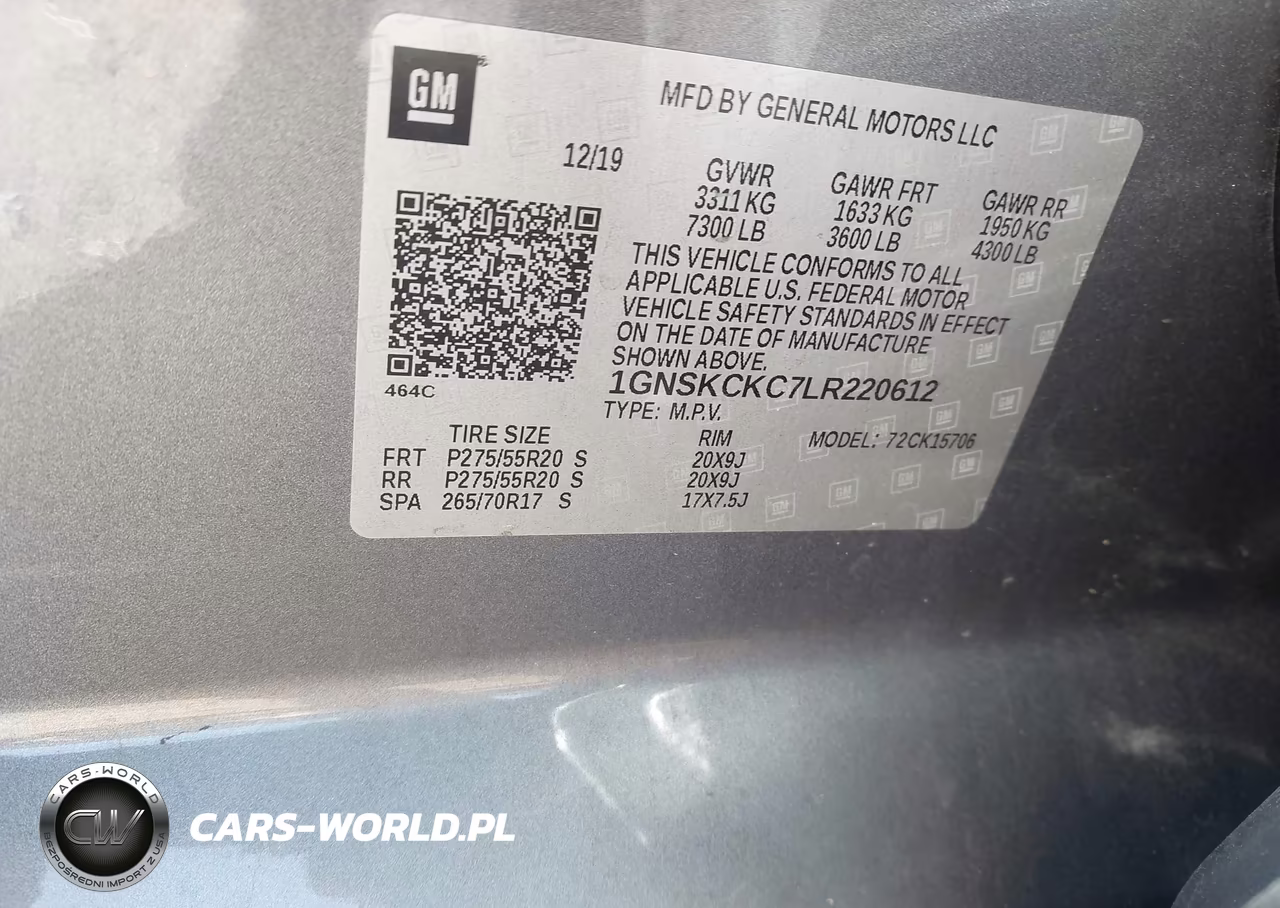 2020 Chevrolet Tahoe 4Wd Premier VIN:1GNSKCKC7LR220612 - 9