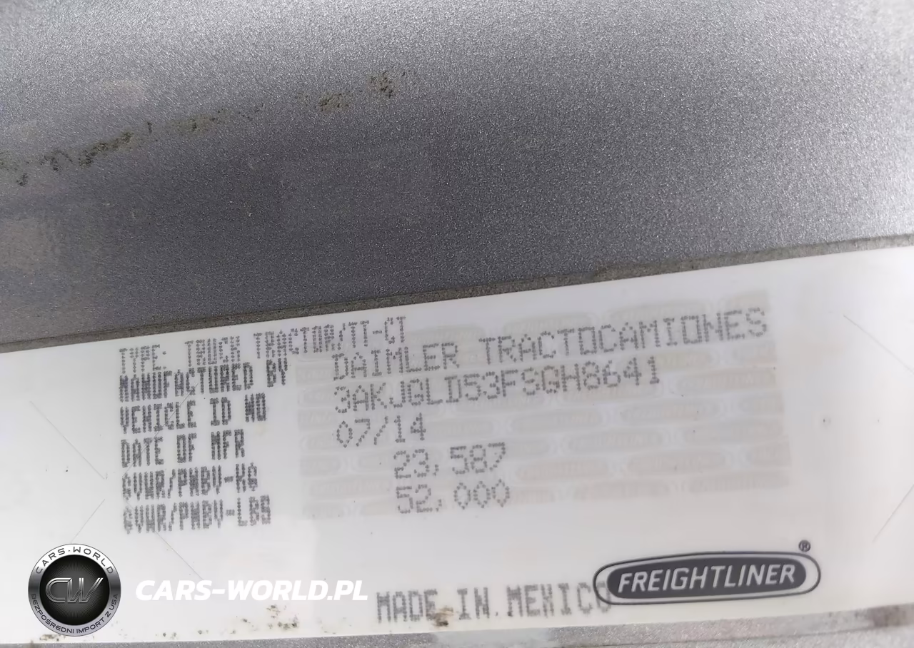 2015 Freightliner Cascadia 125 VIN:3AKJGLD53FSGH8641 - 8