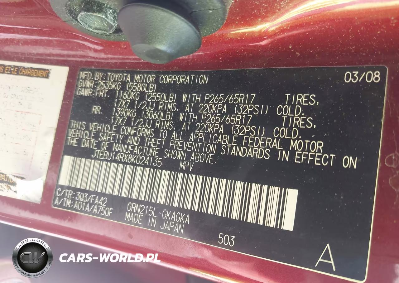 2008 Toyota 4Runner Sr5 V6 VIN:JTEBU14RX8K024135 - 9