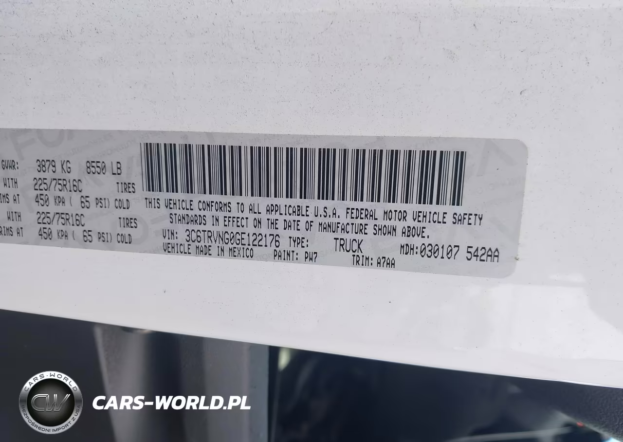 2016 Ram Promaster 1500 Low Roof VIN:3C6TRVNG0GE122176 - 9