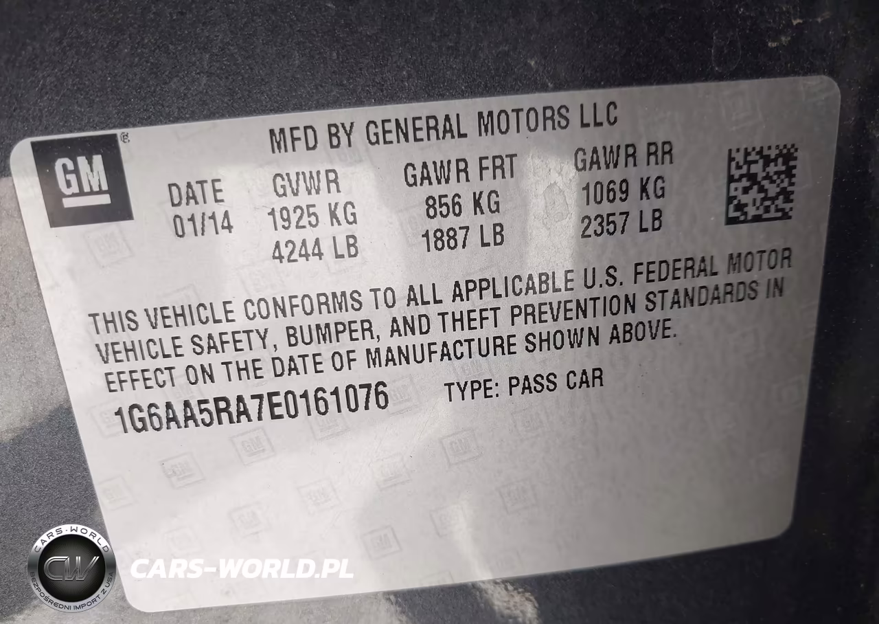 2014 Cadillac Ats Standard VIN:1G6AA5RA7E0161076 - 9