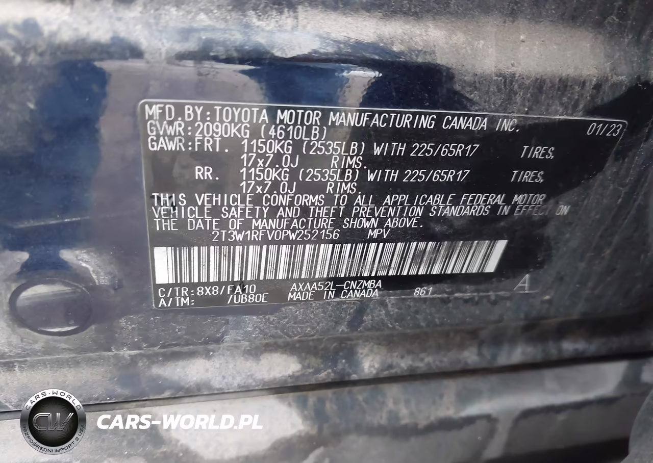2023 Toyota Rav4 Xle VIN:2T3W1RFV0PW252156 - 9