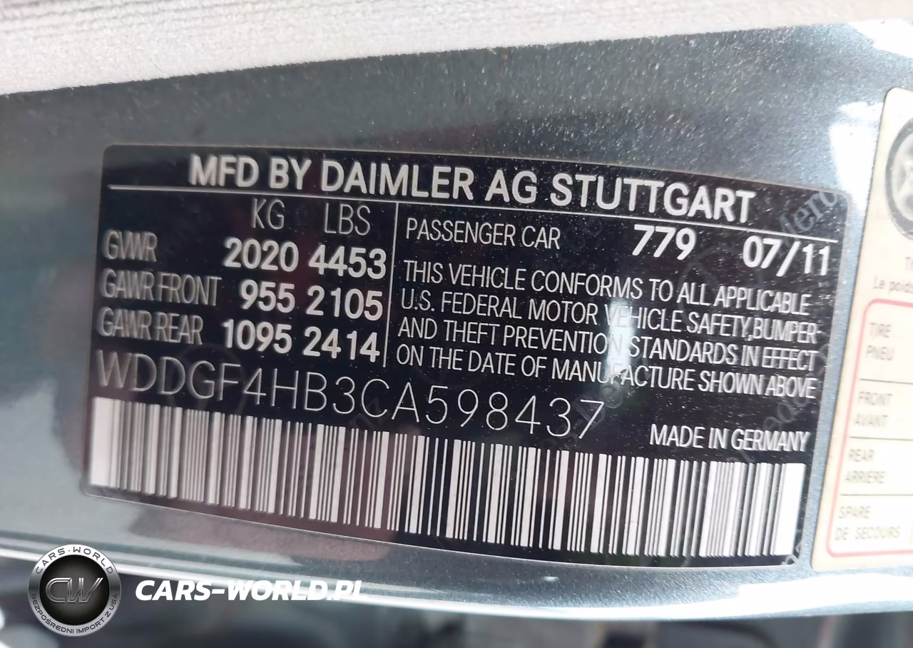 2012 Mercedes-Benz C 250 Luxury-Sport VIN:WDDGF4HB3CA598437 - 9