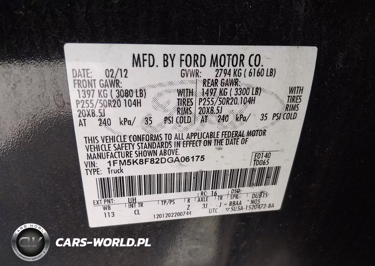 2013 Ford Explorer Limited VIN:1FM5K8F82DGA06175 - 9