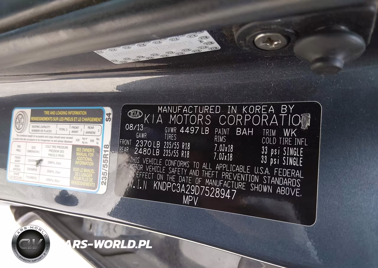 2013 Kia Sportage Ex VIN:KNDPC3A29D7528947 - 9