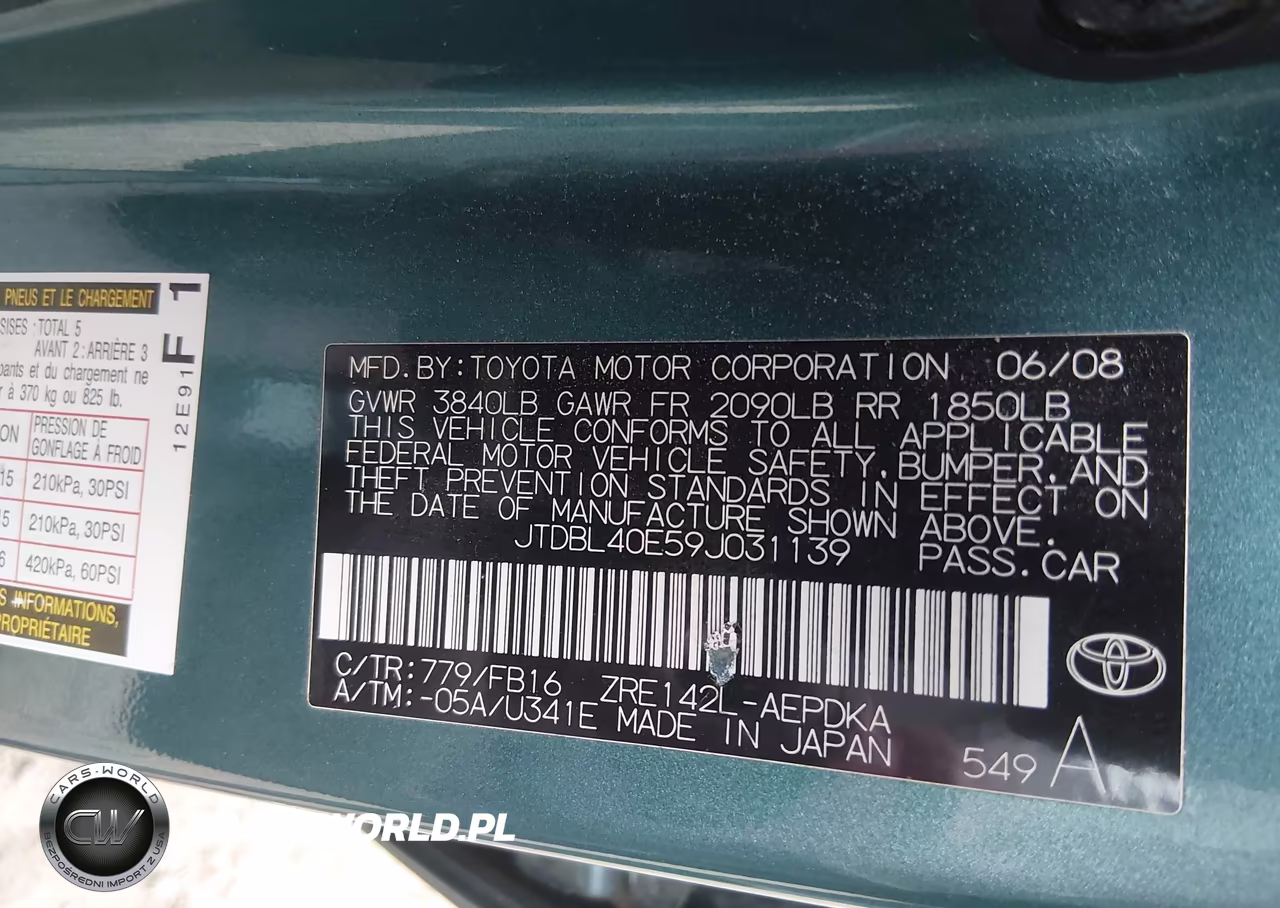 2009 Toyota Corolla Le VIN:JTDBL40E59J031139 - 9
