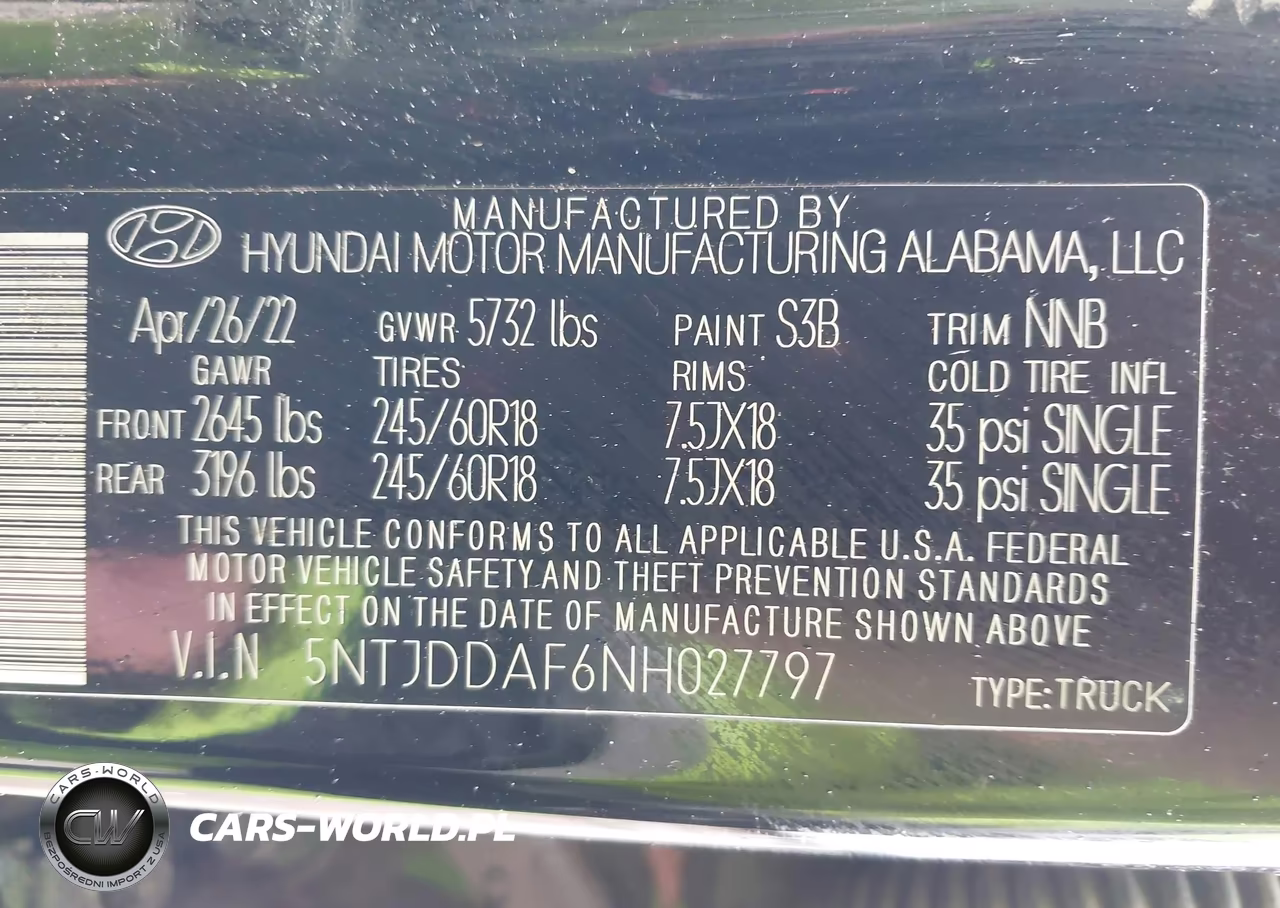 2022 Hyundai Santa Cruz Sel Premium VIN:5NTJDDAF6NH027797 - 9