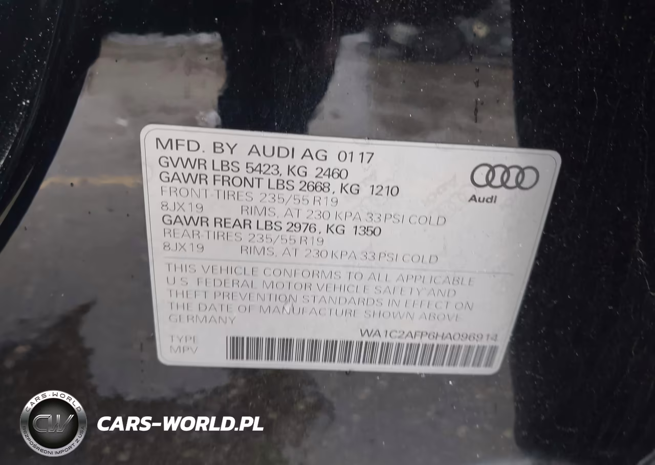 2017 Audi Q5 2.0T Premium VIN:WA1C2AFP6HA096914 - 9