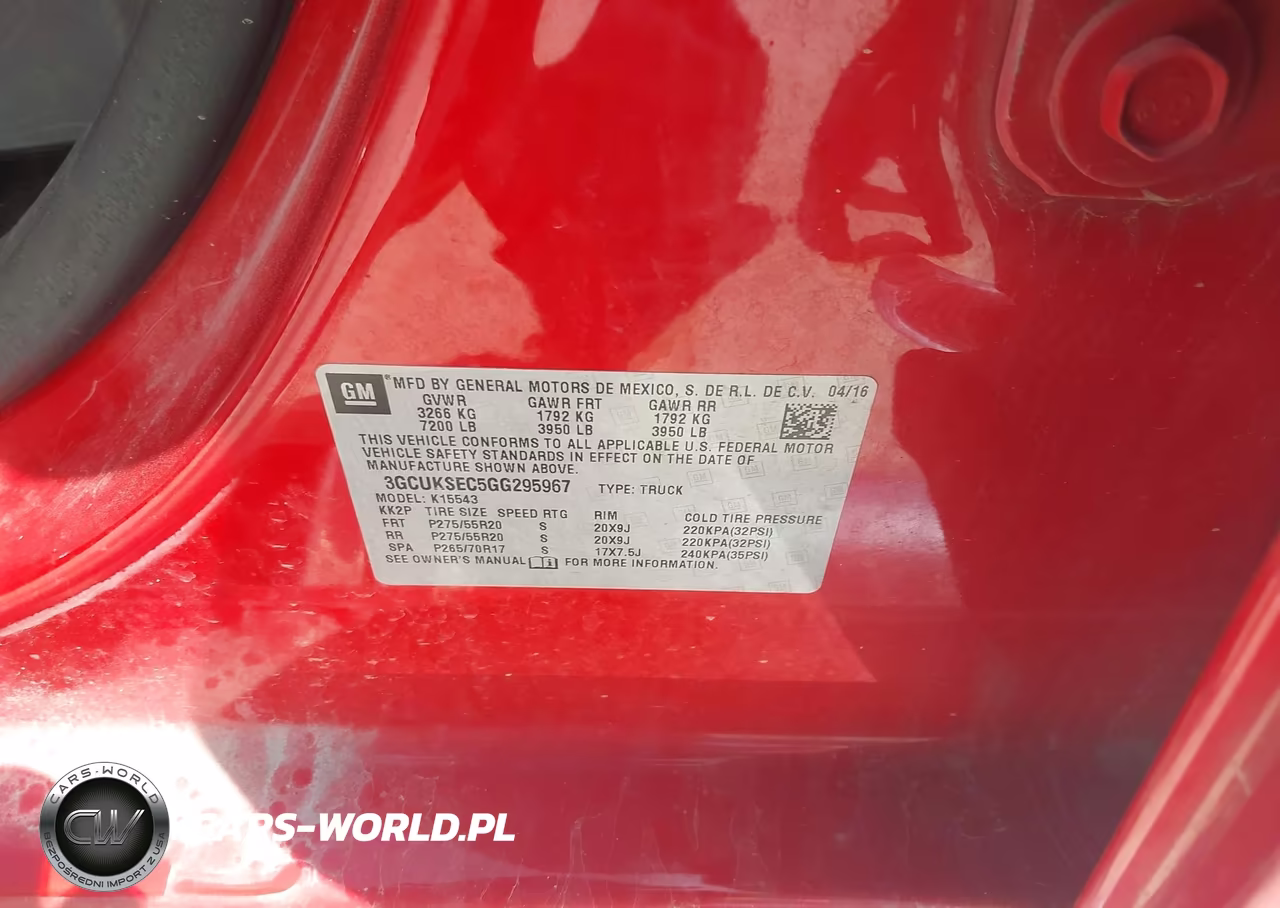 2016 Chevrolet Silverado 1500 1Lz VIN:3GCUKSEC5GG295967 - 9