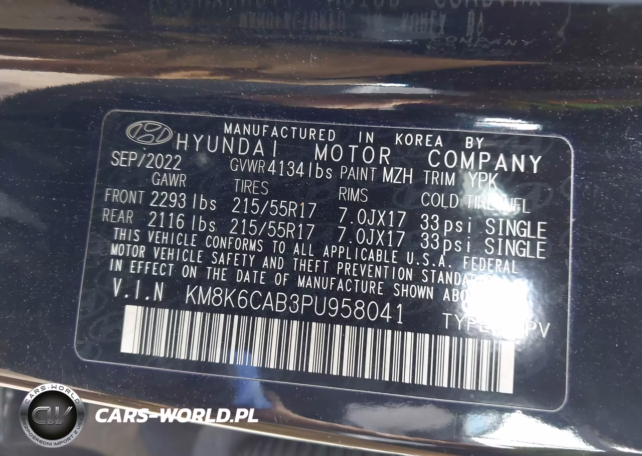 2023 Hyundai Kona Sel VIN:KM8K6CAB3PU958041 - 9