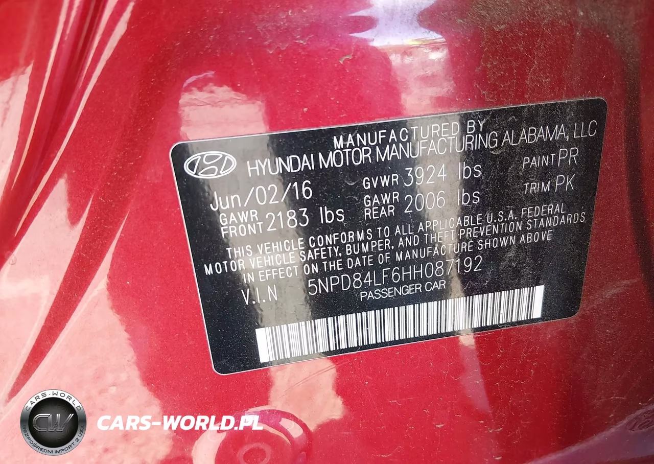 2017 Hyundai Elantra Limited VIN:5NPD84LF6HH087192 - 9