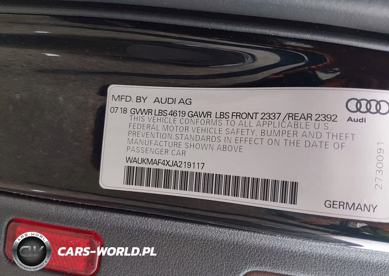 2018 Audi A4 2.0T Ultra Premium VIN:WAUKMAF4XJA219117 - 9