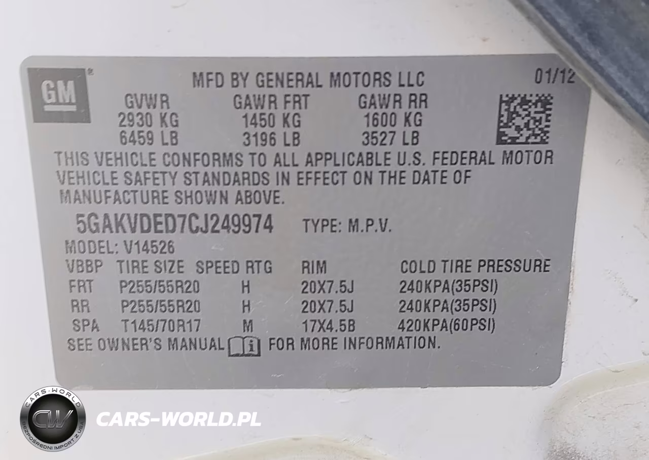 2012 Buick Enclave Premium VIN:5GAKVDED7CJ249974 - 9
