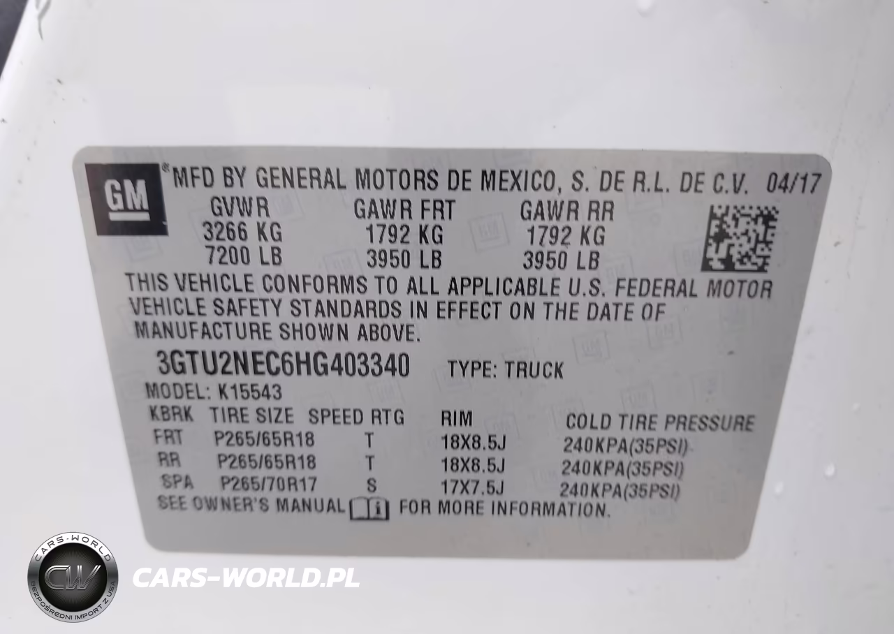 2017 GMC Sierra 1500 Slt VIN:3GTU2NEC6HG403340 - 9