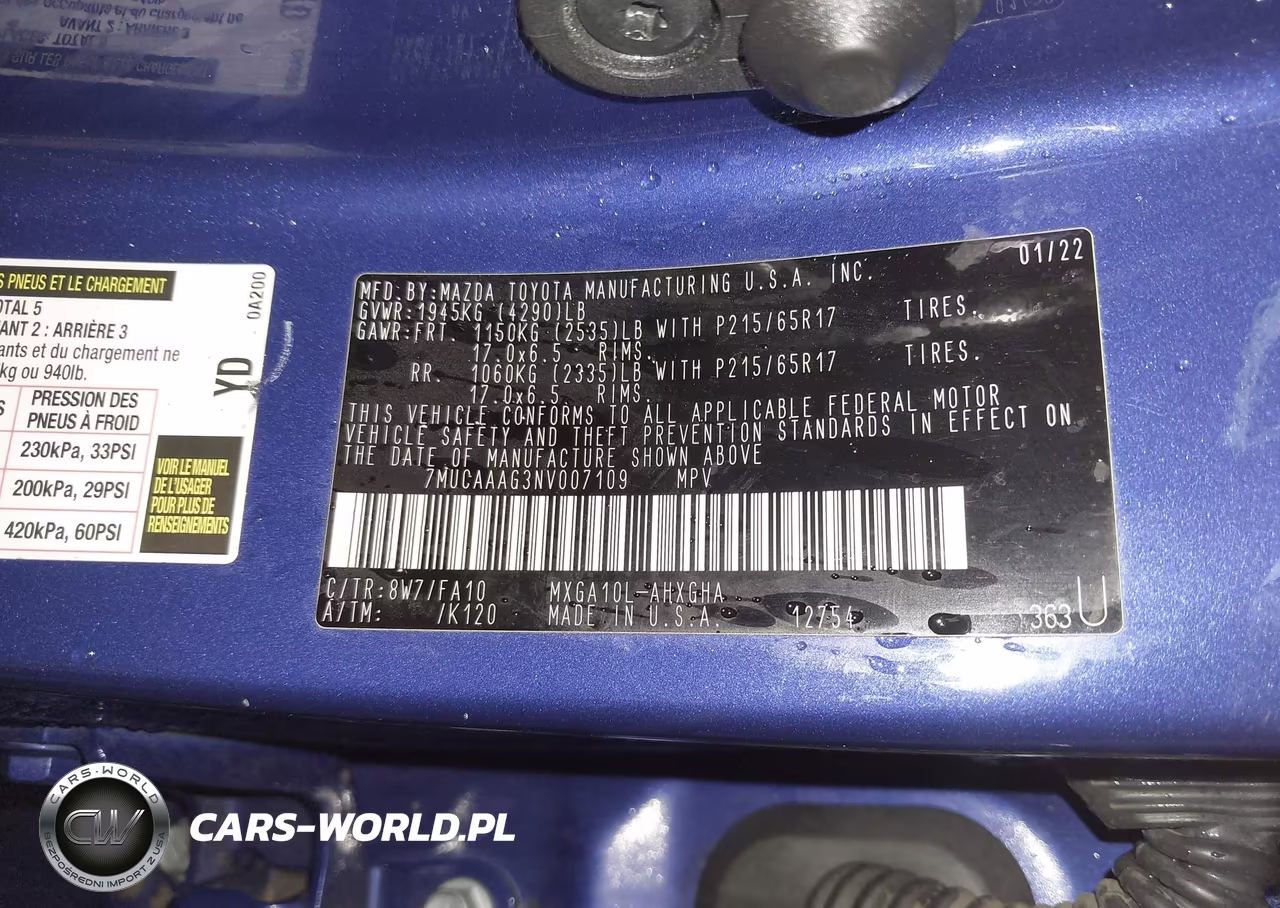 2022 Toyota Corolla Cross Le VIN:7MUCAAAG3NV007109 - 8