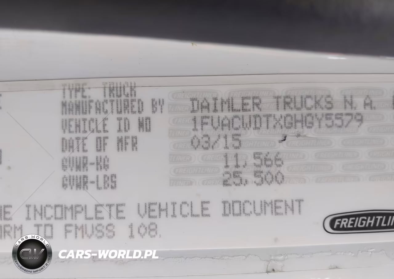 2016 Freightliner M2 106 Medium Duty VIN:1FVACWDTXGHGY5579 - 8