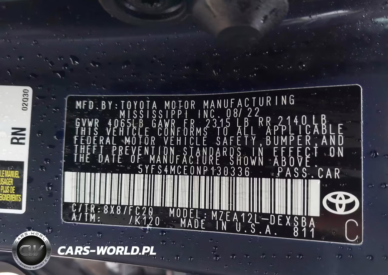 2022 Toyota Corolla Se VIN:5YFS4MCE0NP130336 - 9