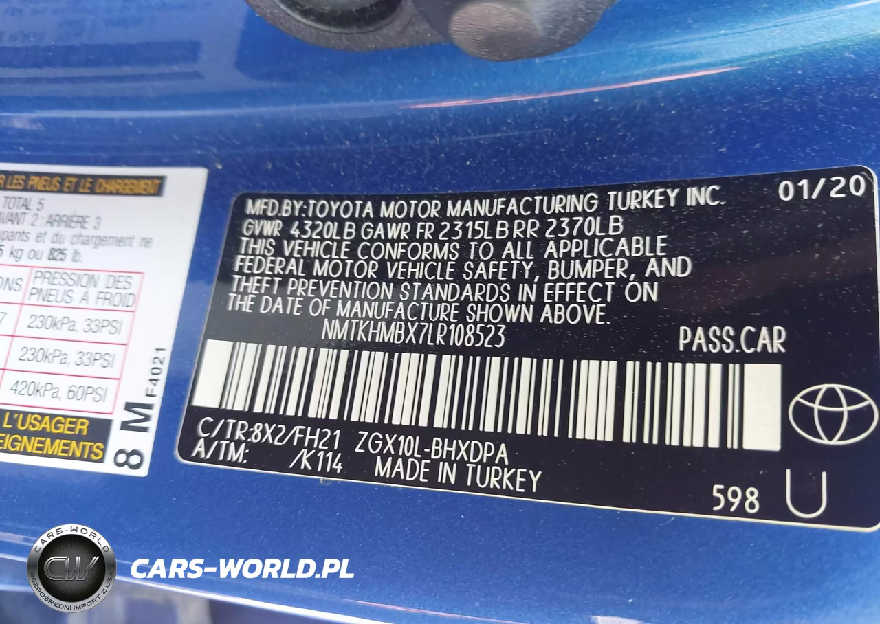 2020 Toyota C-Hr Le VIN:NMTKHMBX7LR108523 - 9