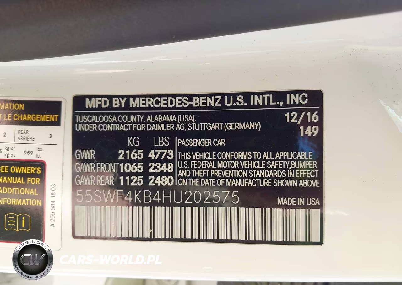2017 Mercedes-Benz C 300 4Matic VIN:55SWF4KB4HU202575 - 9