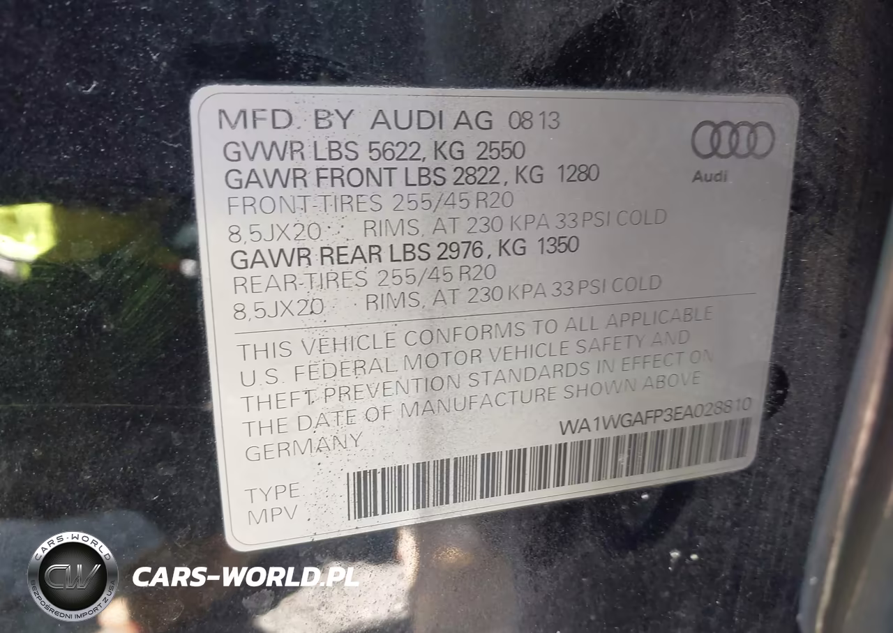 2014 Audi Q5 3.0T Premium Plus VIN:WA1WGAFP3EA028810 - 8