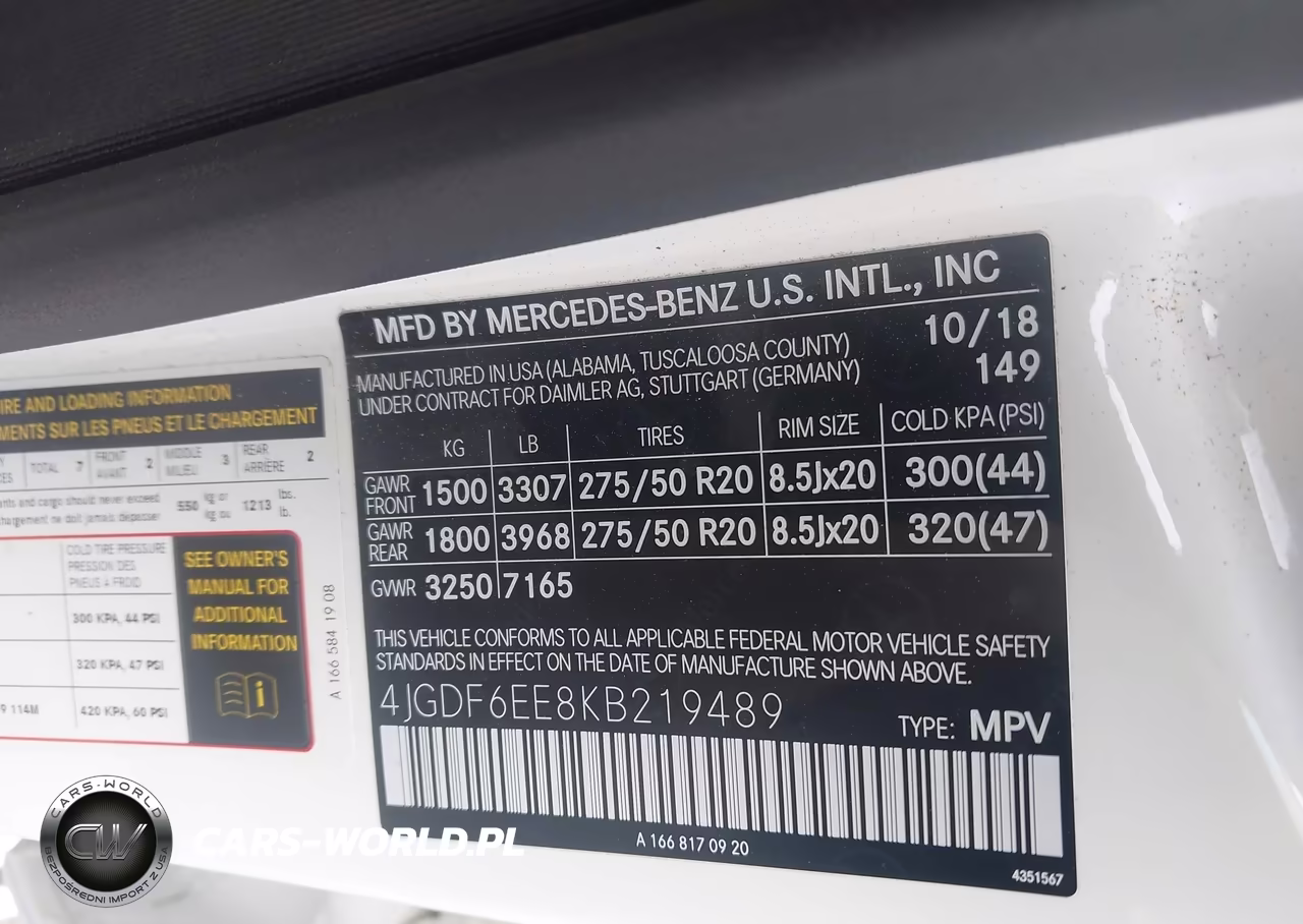 2019 Mercedes-Benz Gls 450 4Matic VIN:4JGDF6EE8KB219489 - 9