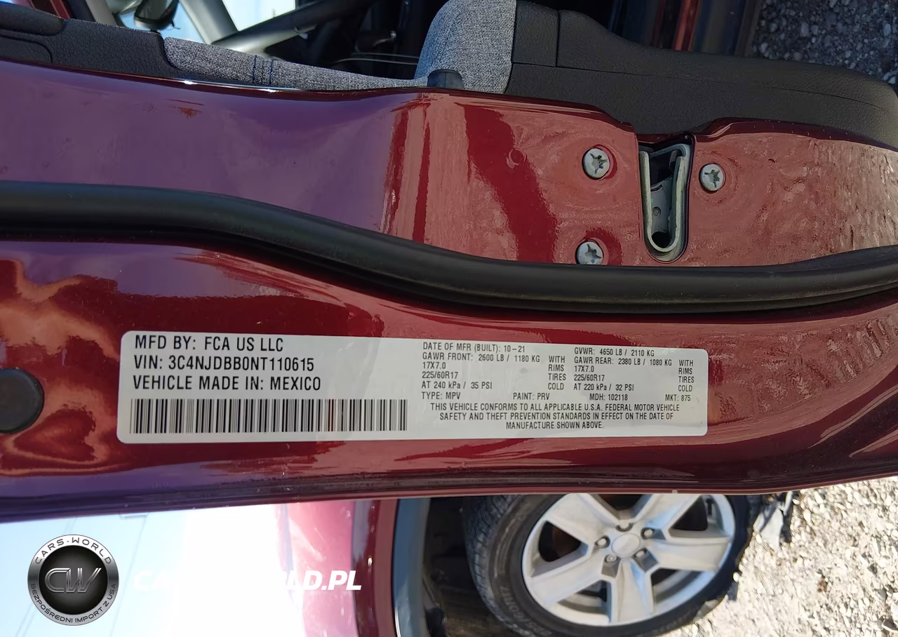 2022 Jeep Compass Latitude 4X4 VIN:3C4NJDBB0NT110615 - 9