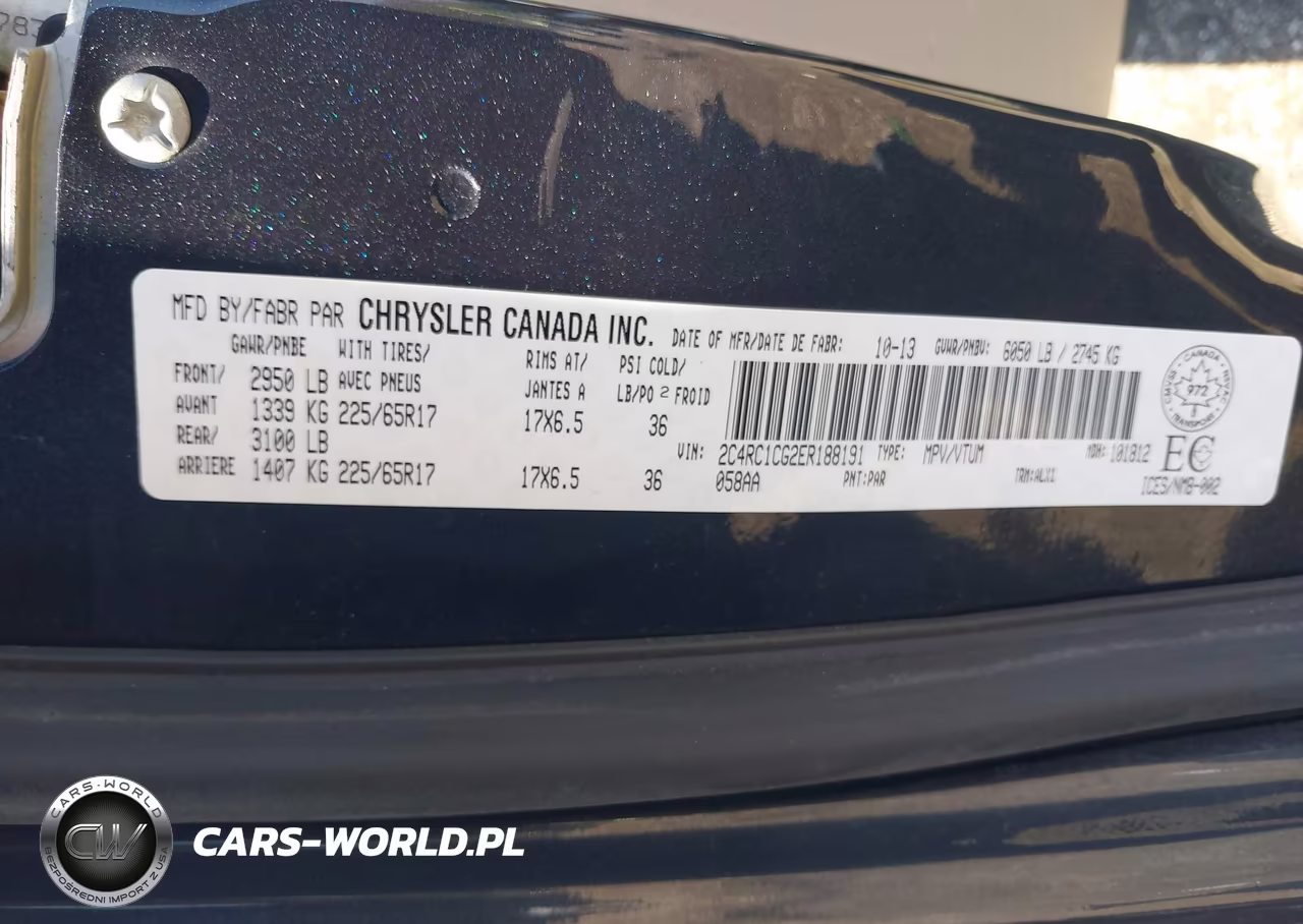 2014 Chrysler Town & Country Touring-L VIN:2C4RC1CG2ER188191 - 9