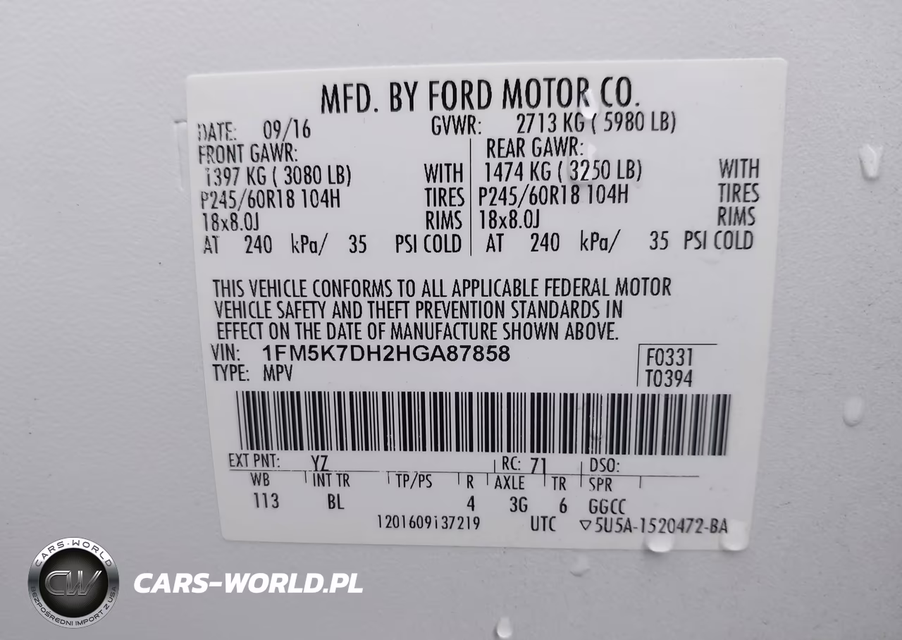 2017 Ford Explorer Xlt VIN:1FM5K7DH2HGA87858 - 9