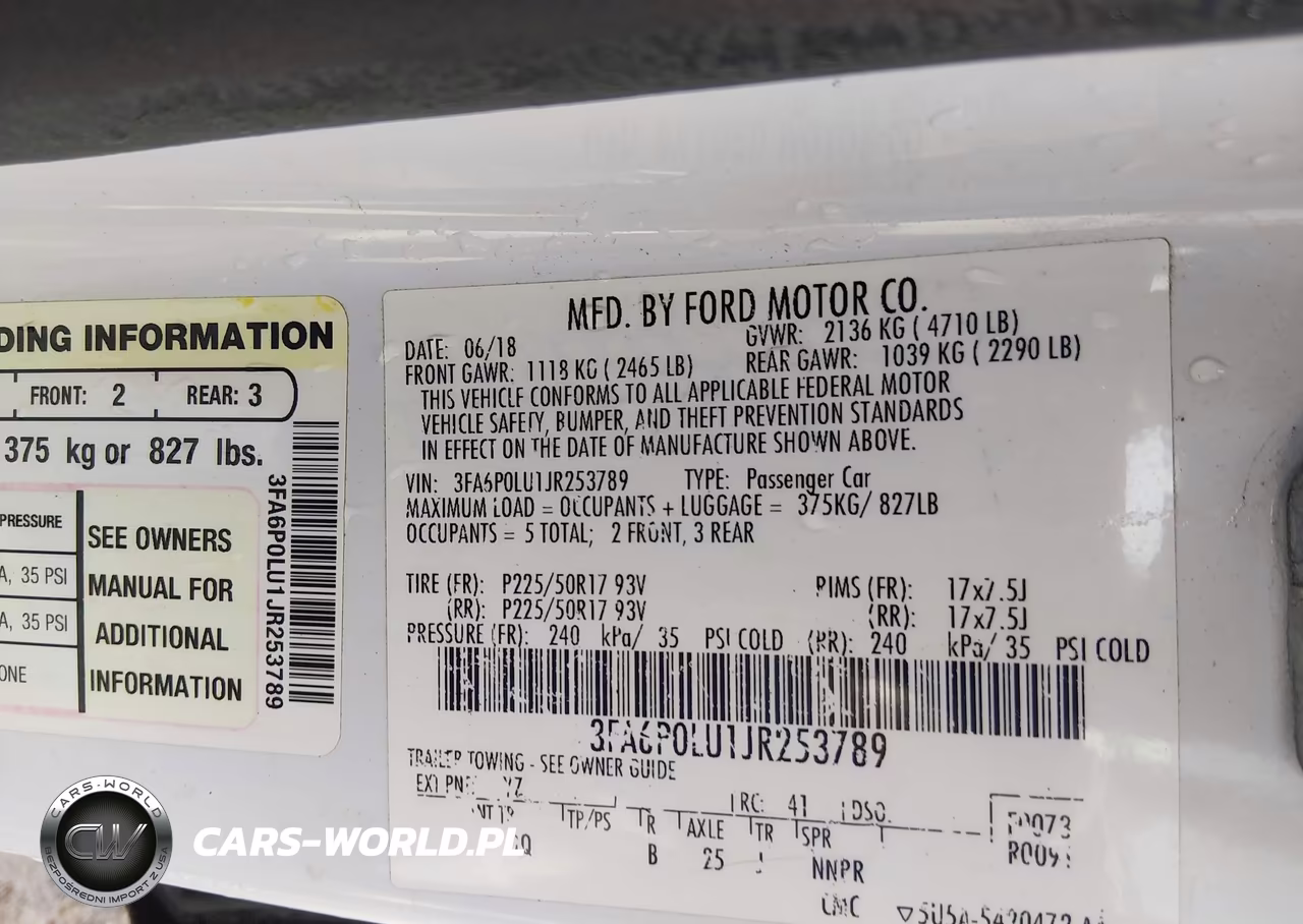 2018 Ford Fusion Hybrid Se VIN:3FA6P0LU1JR253789 - 9