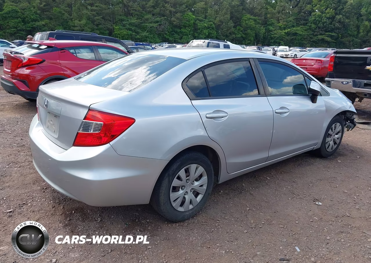 2012 Honda Civic Lx VIN:19XFB2F59CE307553 - 4