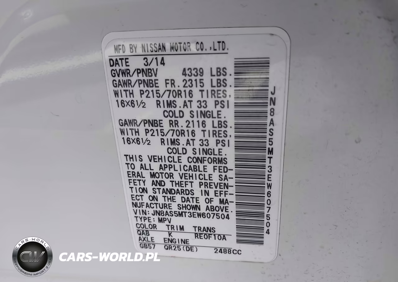 2014 Nissan Rogue Select S VIN:JN8AS5MT3EW607504 - 9