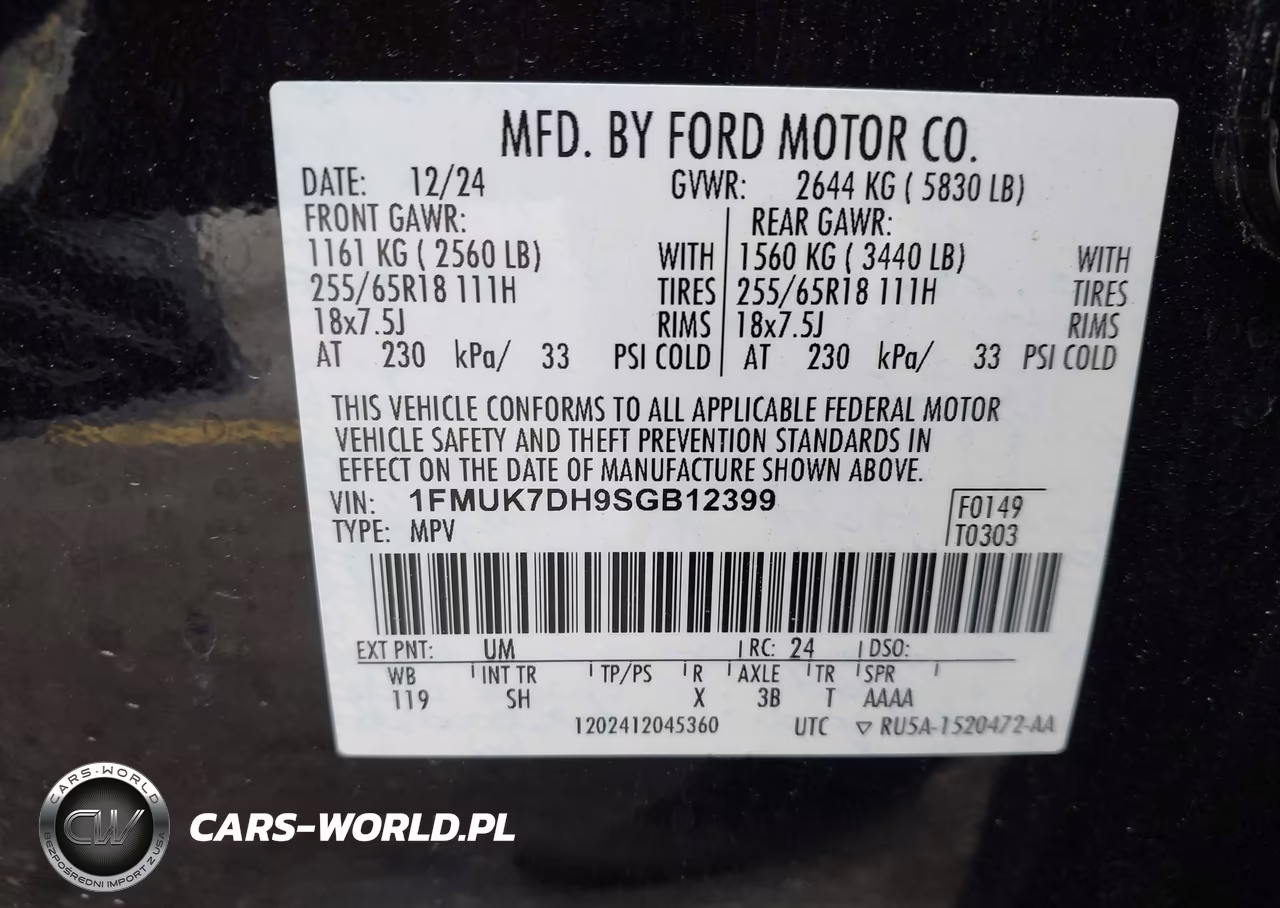 2025 Ford Explorer Active VIN:1FMUK7DH9SGB12399 - 9