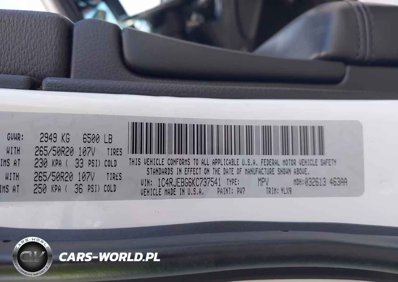 2019 Jeep Grand Cherokee Limited X 4X2 VIN:1C4RJEBG6KC737541 - 9