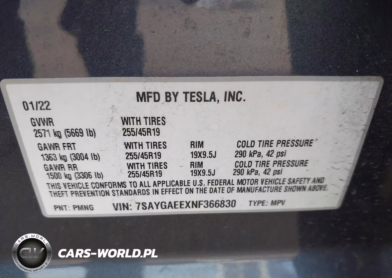 2022 Tesla Model Y Long Range Dual Motor All-Wheel Drive VIN:7SAYGAEEXNF366830 - 9