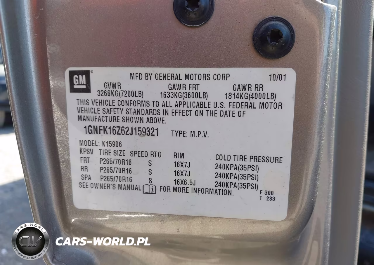 2002 Chevrolet Suburban 1500 Ls VIN:1GNFK16Z62J159321 - 9