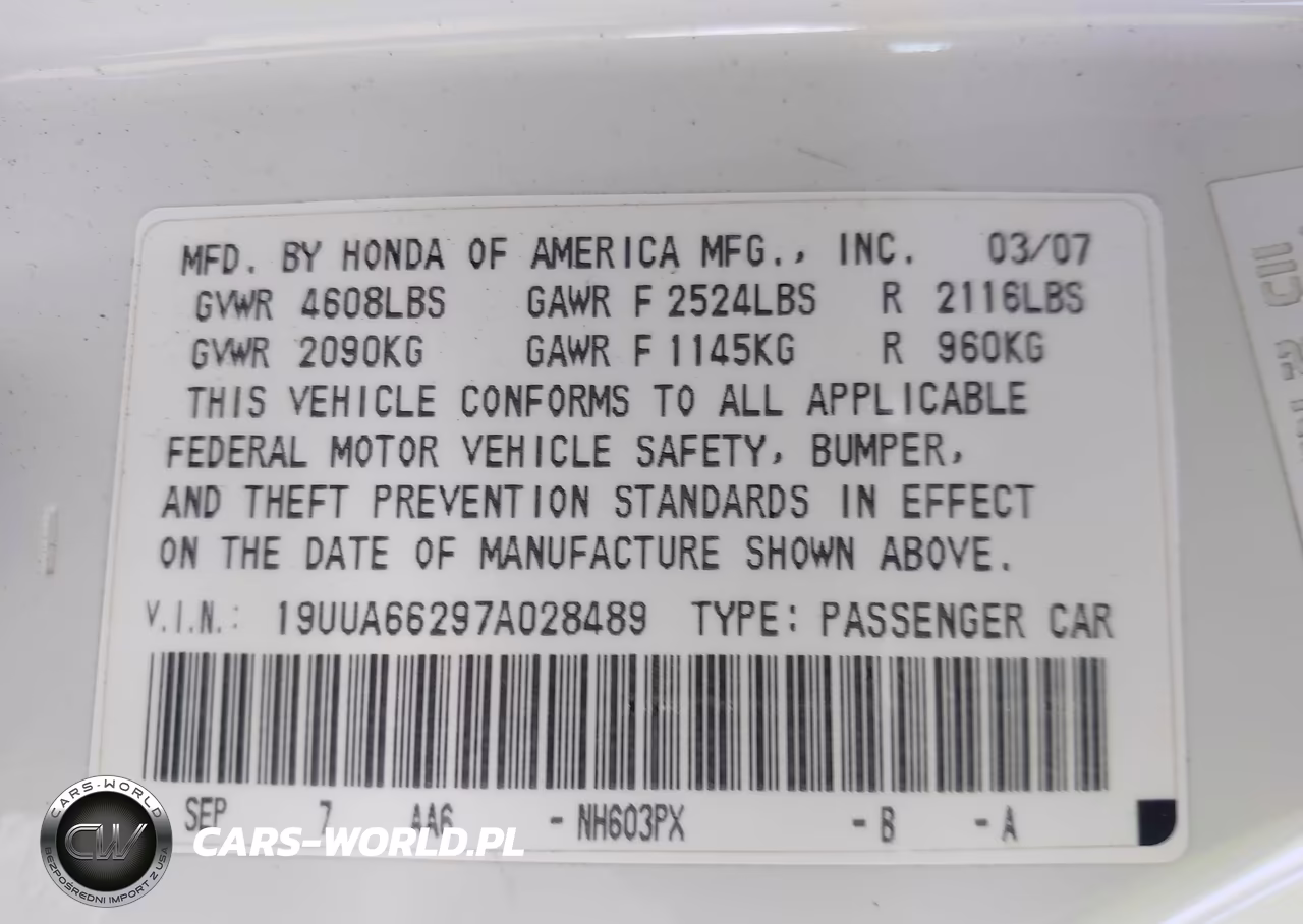 2007 Acura Tl 3.2 VIN:19UUA66297A028489 - 9