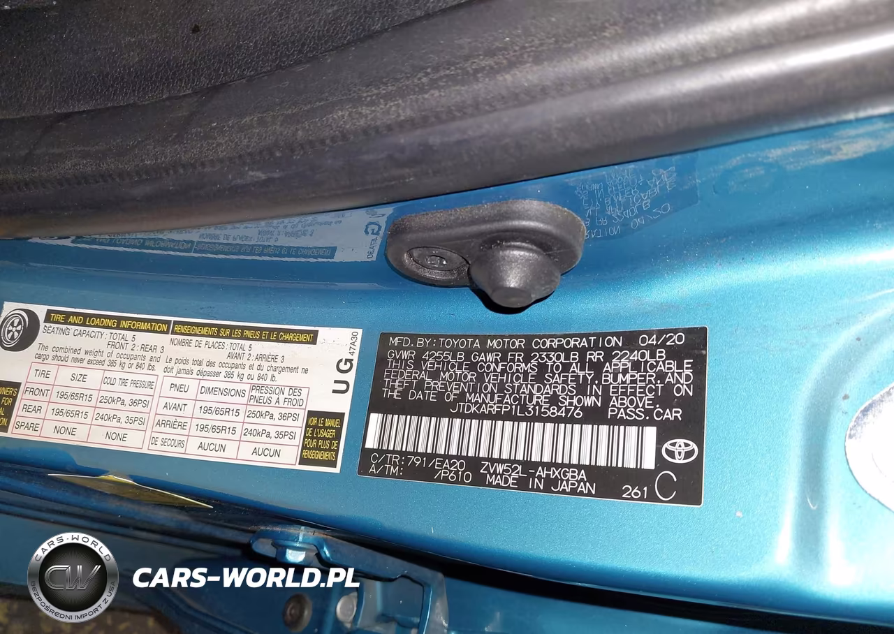 2020 Toyota Prius Prime Xle VIN:JTDKARFP1L3158476 - 9