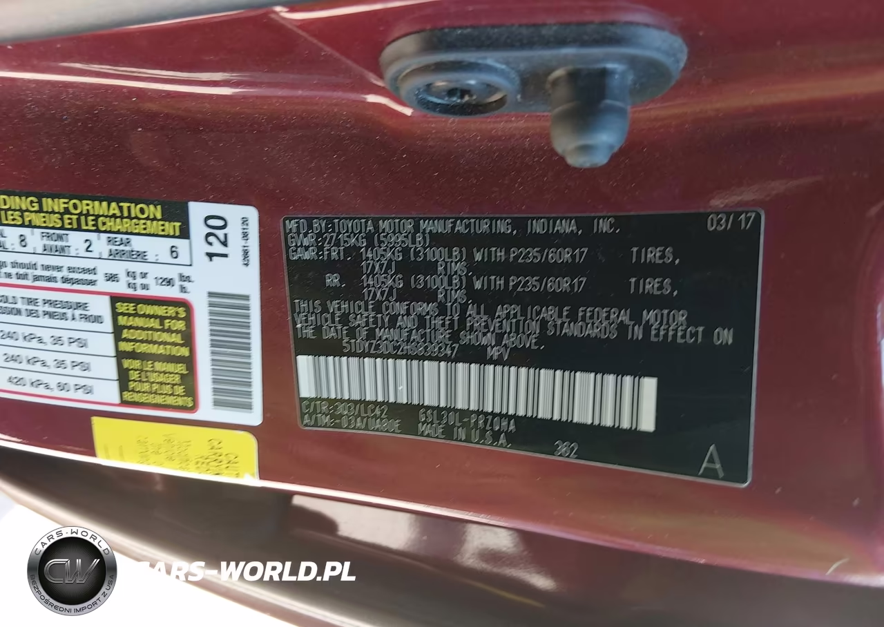 2017 Toyota Sienna Xle 8 Passenger VIN:5TDYZ3DC2HS839347 - 9