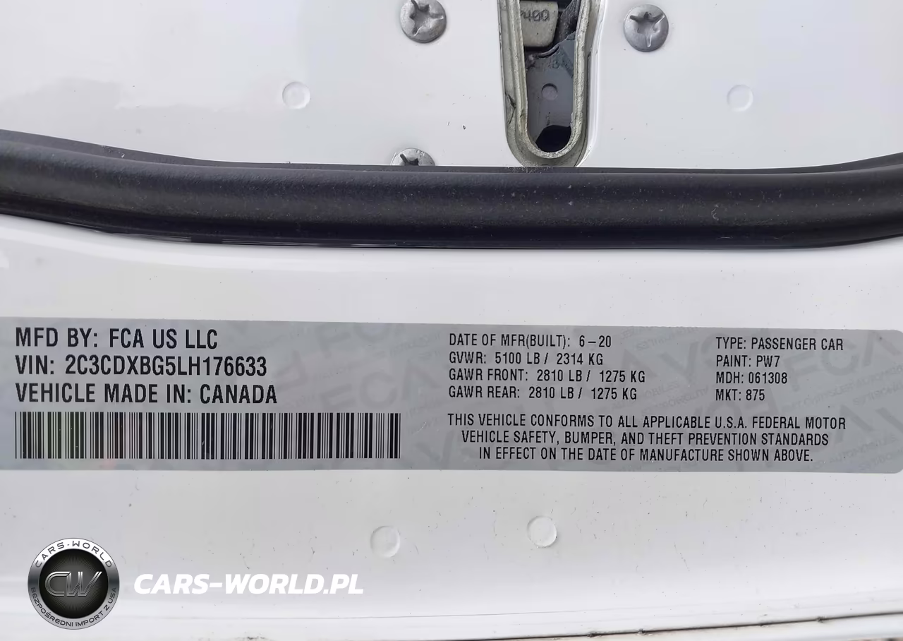 2020 Dodge Charger Sxt Rwd VIN:2C3CDXBG5LH176633 - 9