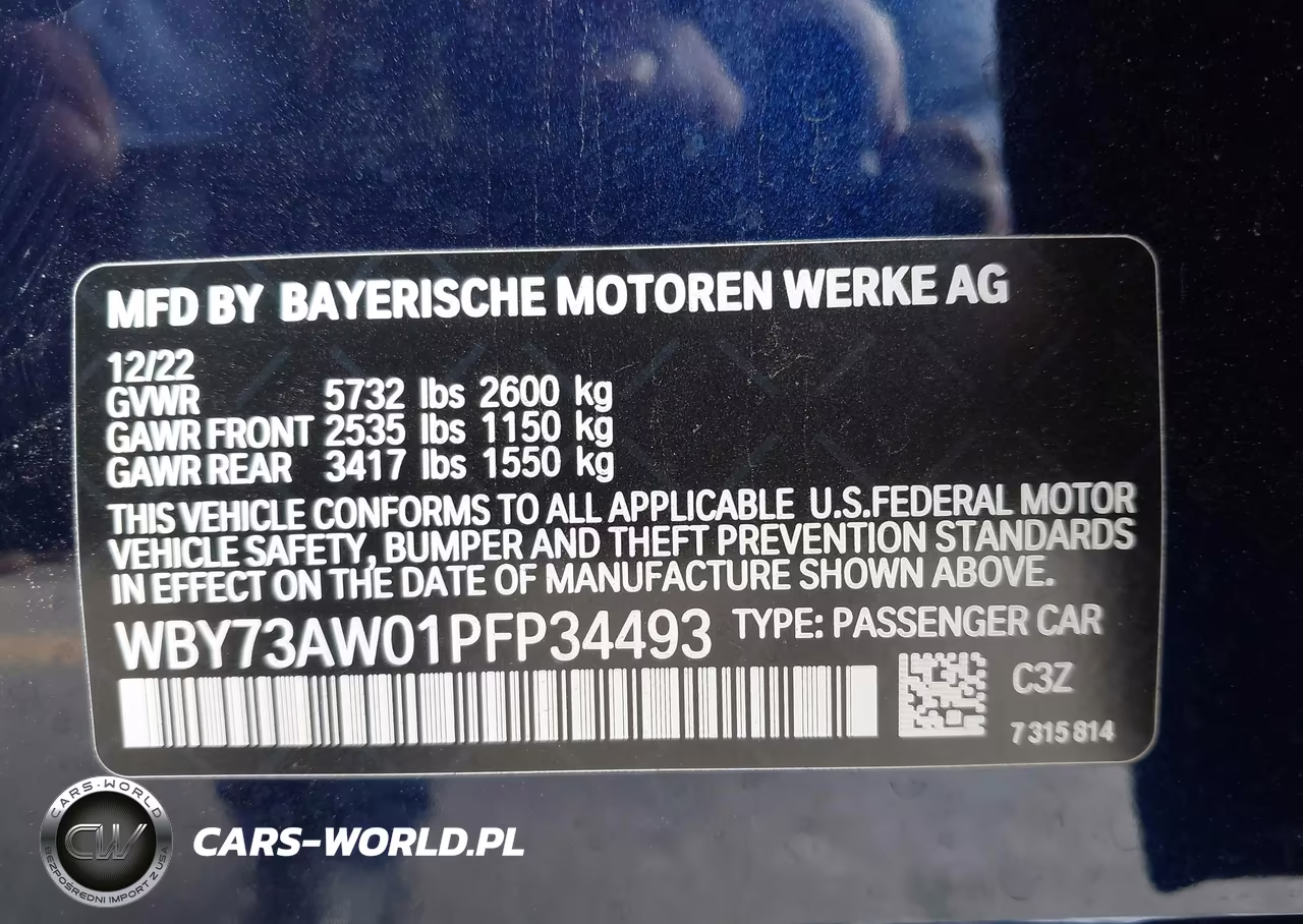 2023 BMW I4 Edrive40 VIN:WBY73AW01PFP34493 - 9