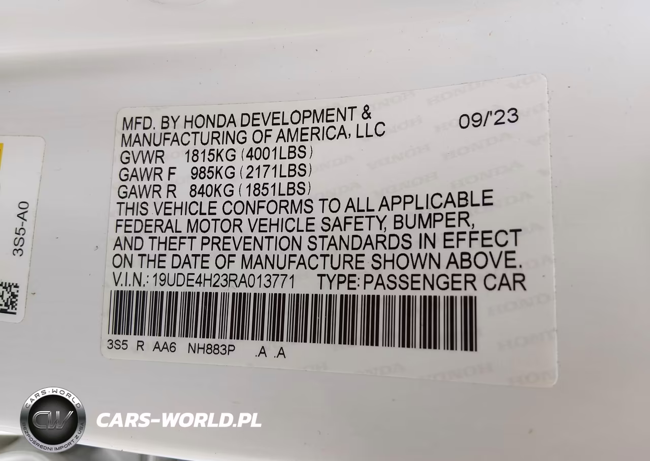 2024 Acura Integra VIN:19UDE4H23RA013771 - 9