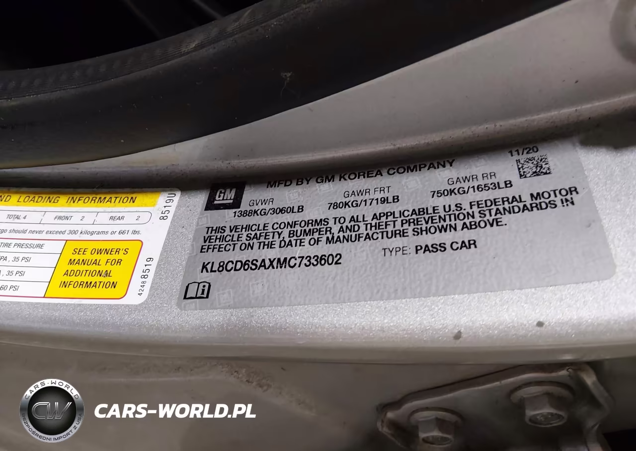 2021 Chevrolet Spark Fwd 1Lt Automatic VIN:KL8CD6SAXMC733602 - 9