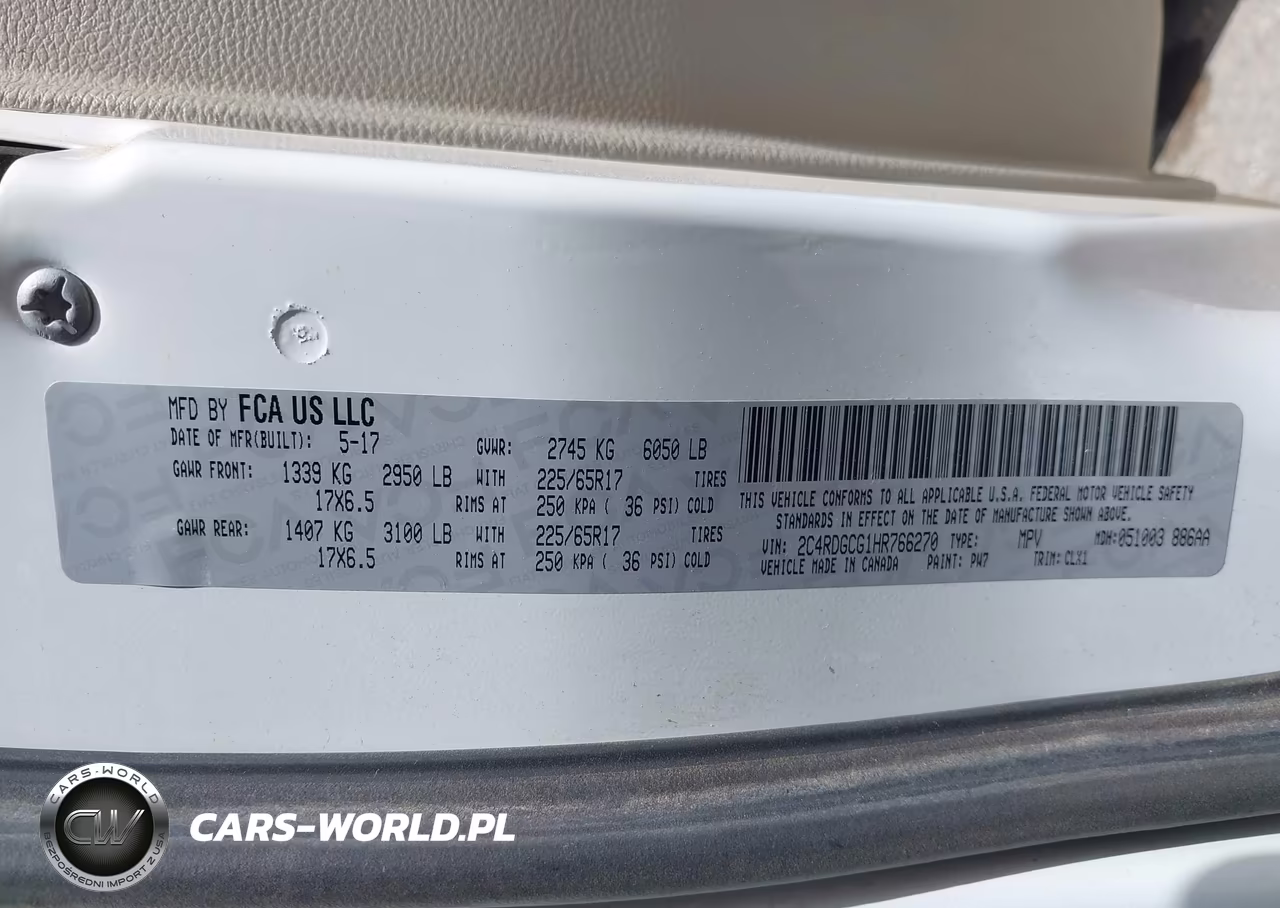 2017 Dodge Grand Caravan Sxt VIN:2C4RDGCG1HR766270 - 9