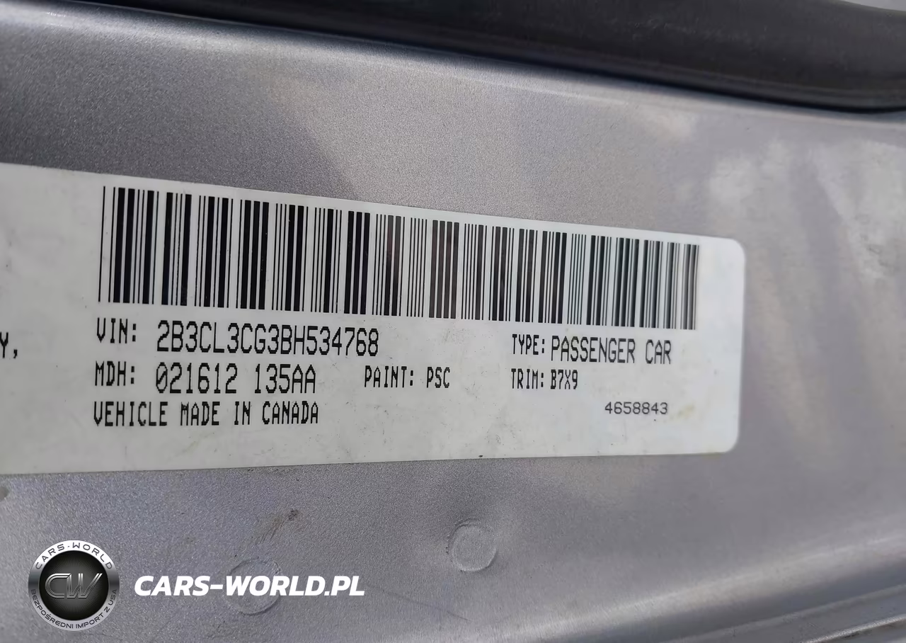 2011 Dodge Charger VIN:2B3CL3CG3BH534768 - 9