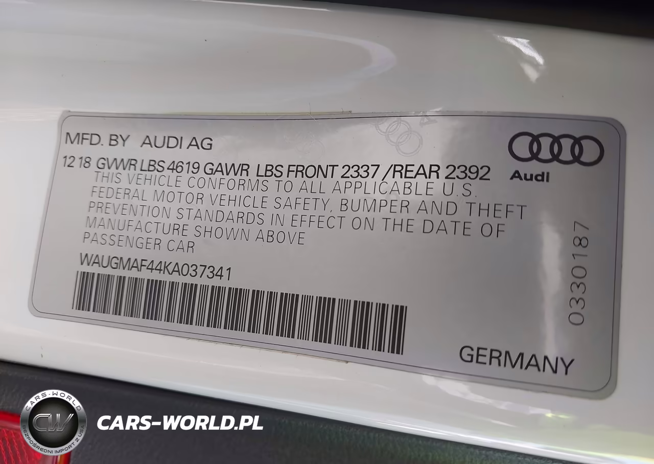 2019 Audi A4 40 Premium-40 Titanium Premium VIN:WAUGMAF44KA037341 - 9