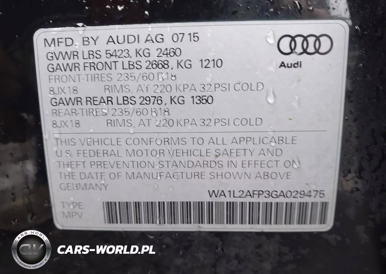 2016 Audi Q5 2.0T Premium VIN:WA1L2AFP3GA029475 - 9