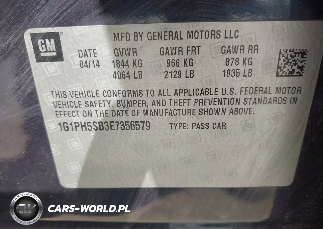 2014 Chevrolet Cruze Eco Auto VIN:1G1PH5SB3E7356579 - 9