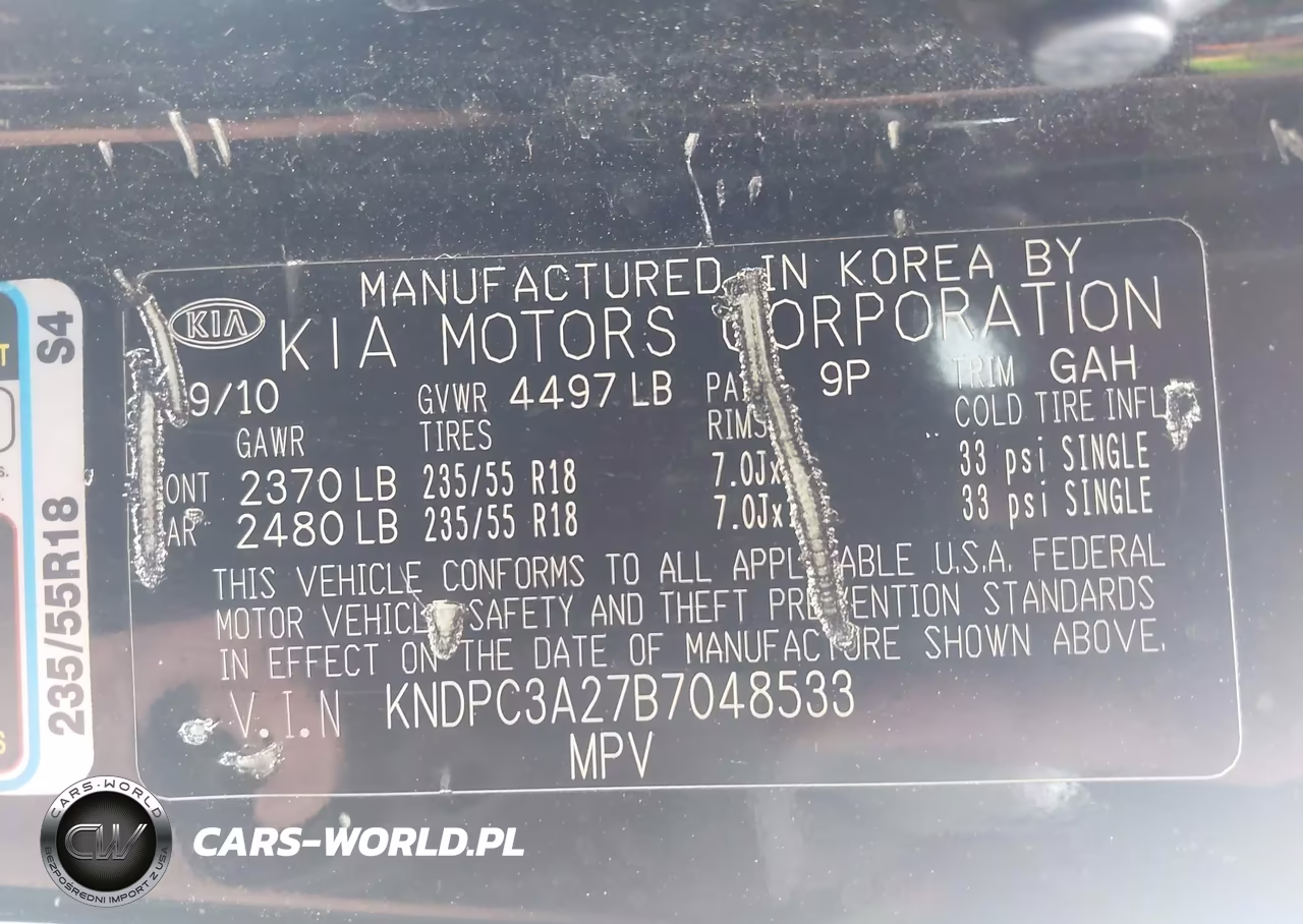2011 Kia Sportage Ex VIN:KNDPC3A27B7048533 - 9