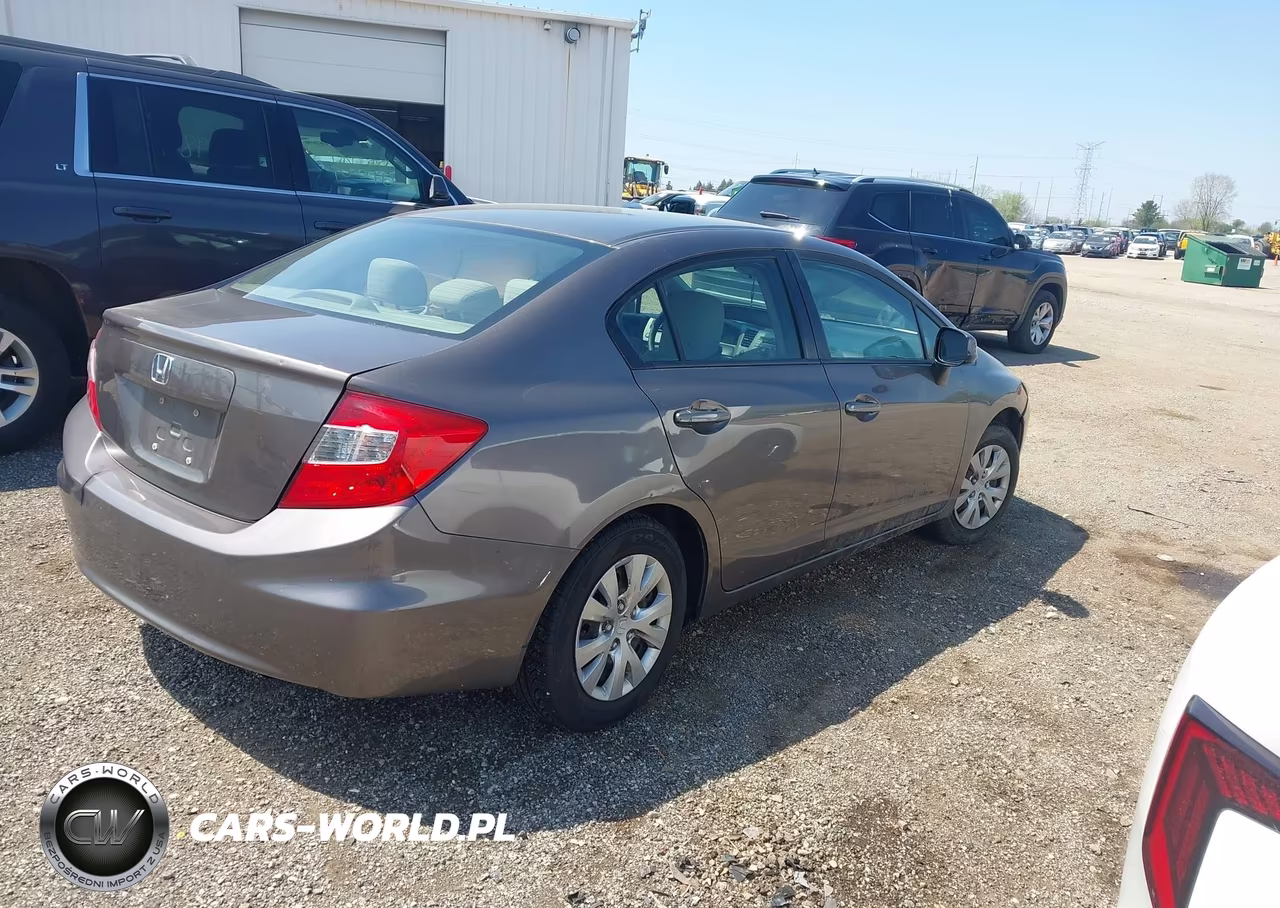 2012 Honda Civic Lx VIN:19XFB2F54CE023392 - 4